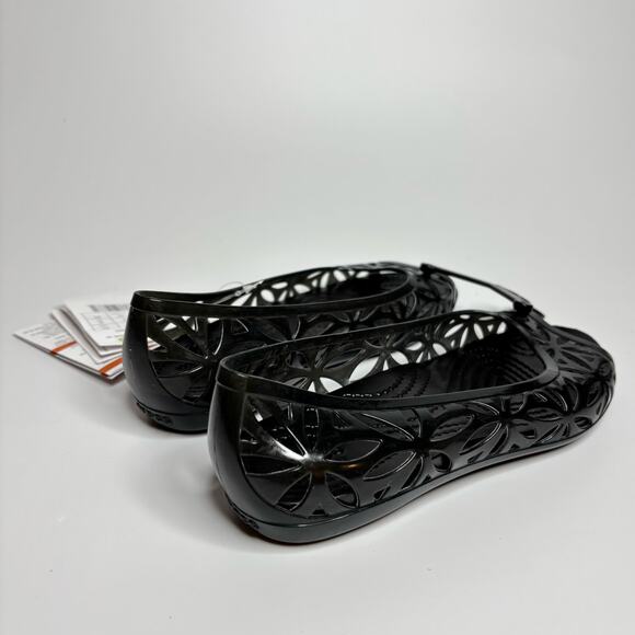 Crocs Isabella Jelly II Flat Ballet in Black - Picture 2 of 7